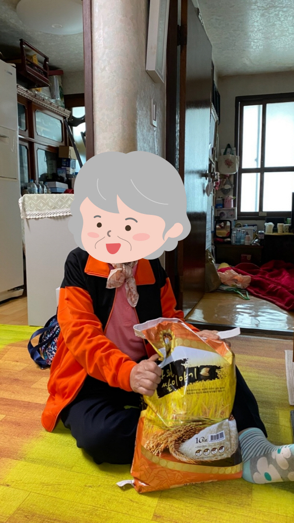 『후원품 전달』재가장애인분들께 ',사랑의 쌀', 전달 사진2.jpg