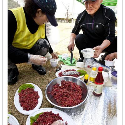 전남지역장애인복지관직원체육대회 점심시간